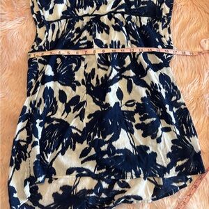 St. John's Bay Navy and Cream Blouse